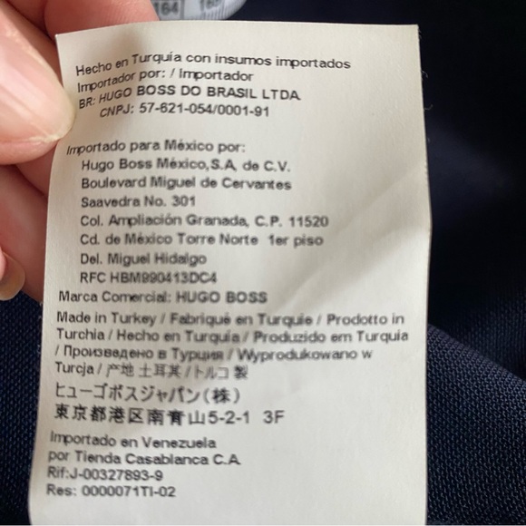 Hugo Boss Men’s Slim Fit Zip-up Jacket Size 42R Dark Blue - Picture 13 of 16